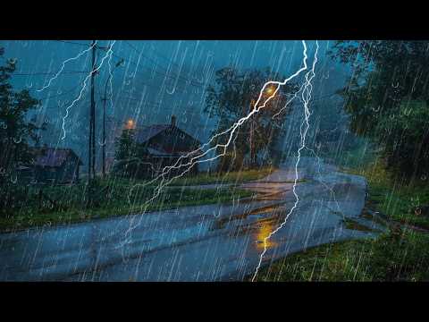 Lluvia intensa en el techo 🌧️ Sonido Relajante para Dormir  Profundamente y Vencer el Insomnio