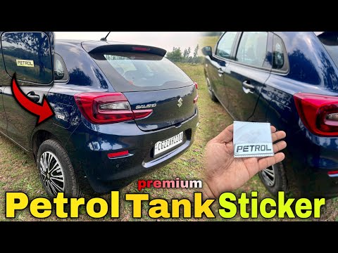 Maruti Suzuki Baleno Petrol Sticker | Metal Chrome Finish 
