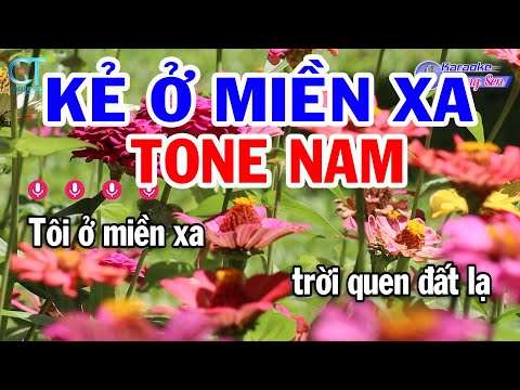 Karaoke Kẻ Ở Miền Xa Tone Nam ( Dm ) Nhạc Sống Đồng Sen