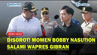 DISOROT! MOMEN Gubernur Sumut Bobby Nasution Salami Wapres Gibran Saat Lawatan Soal Banjir Tapteng