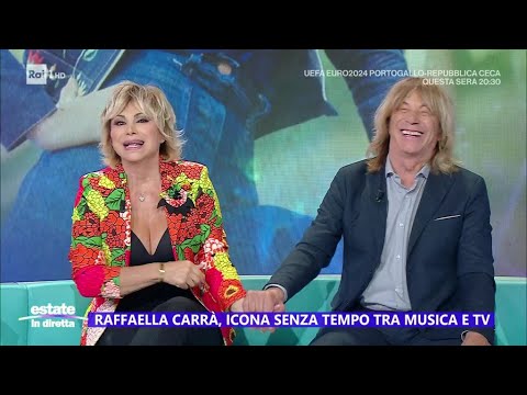 Raffaella e Turchi, il bacio dello scandalo - Estate in diretta 18/06/2024