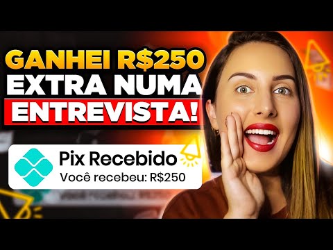 🤩Ganhei R$250 EXTRA nessa PLATAFORMA GRATUITA participando de uma ENTREVISTA ONLINE