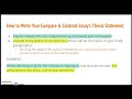 Thesis Statement and Essay Structure