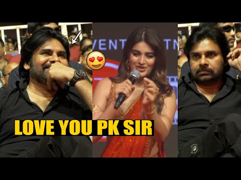 Nidhhi Agerwal Speech | Hari Hara Veera Mallu Pre Release Event in Vizag | Pawan Kalyan | AM Rathnam