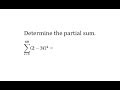 Understanding Partial Sums and Summation Formulas