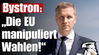 „Die EU zensiert Inhalte im Netz & manipuliert Wahlen!“ | Petr Bystron (MdEP | AfD)