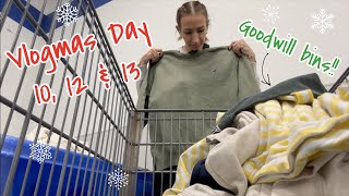 VLOGMAS DAY 10, 12 & 13-MORE THRIFTING, NEW MAKEUP & A COBRA