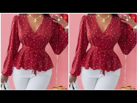 Easiest way to cut and sew a WRAP  top