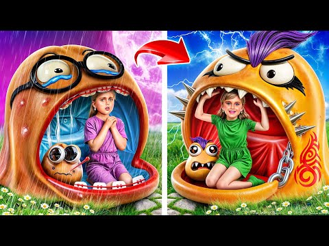 POU Bukan MONSTER! Makeover Ekstrim Dari Kutu Buku Menjadi Rumah Mungil POU!