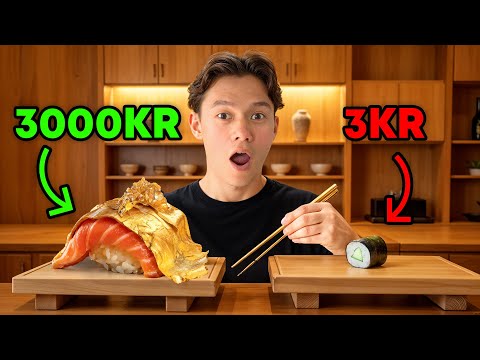 BILLIGSTE VS DYRESTE SUSHI I JAPAN!