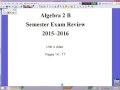Algebra and Function Concepts Review