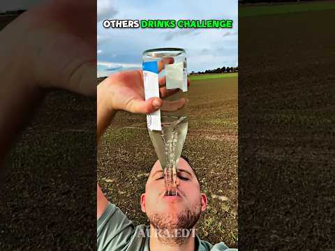 Others Drinks Challenge vs Last One — Who Wins? ☠️ #edit #trending #drink #trollface #troll