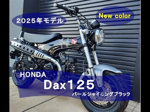 新型　２０２５年モデル　ダックス１２５のご紹介！　カラー：パールシャイニングブラック　ＤＡＸ１２５