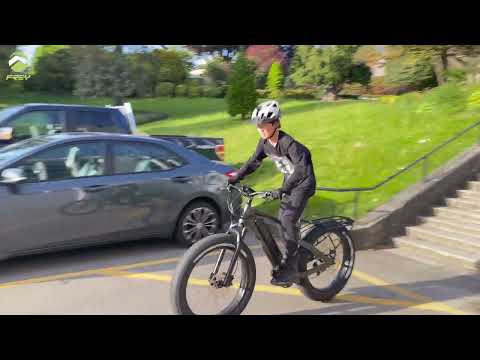 Frey Bike Hunter Open Box - the First Sight and Test Ride, by J.Li 13yrs old, from Vancouver Canada