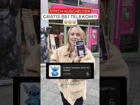 SO kriegst du ein gratis Stitch Kuscheltier! #mydealz #telekom #gratis