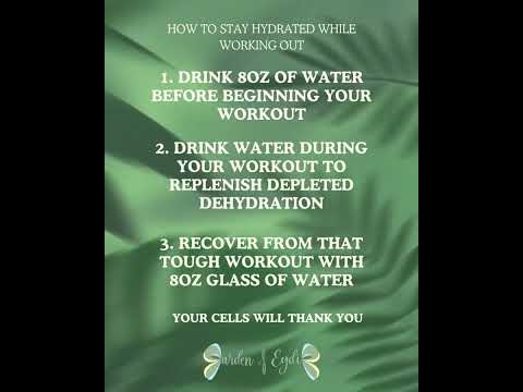 How To Stay Hydrated While Working Out