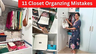 11 Closet Organizng Mistakes To Avoid | Wardrobe Organzing Ideas