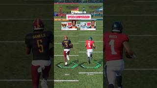 Speed Comparison: Jayden Daniels vs. Jalen Hurts #Madden26