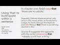 Embedding Quotations in Writing Techniques
