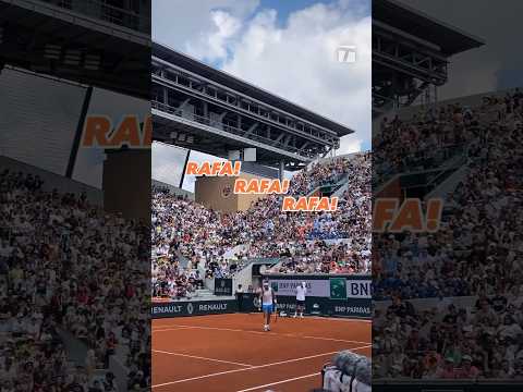 PRACTICE PASS: Nadal at Roland Garros 🇫🇷 #rafanadal #frenchopen