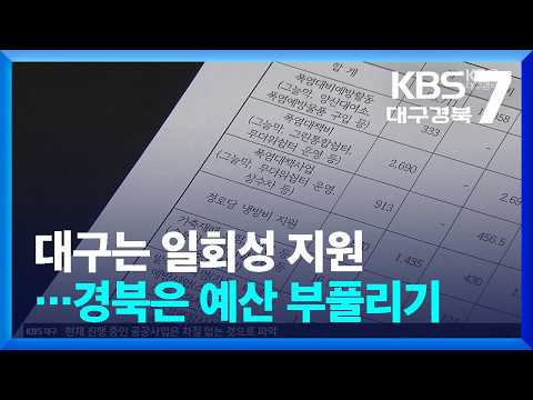 폭염 예산 어디다 썼나?…대구는 일회성, 경북은 부풀리기 / KBS  2026.08.25.