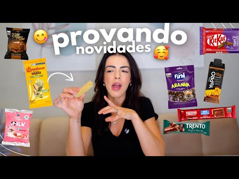 PROVANDO NOVIDADES DO MERCADO | Muitos doces e bebidas diferentes