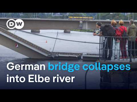 Germany: Carola Bridge in Dresden collapses into Elbe river | DW News