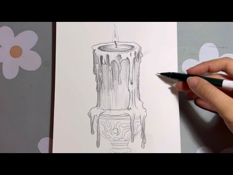 تعلم رسم شمعة بالخطوات