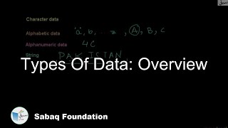 Types Of Data: Overview