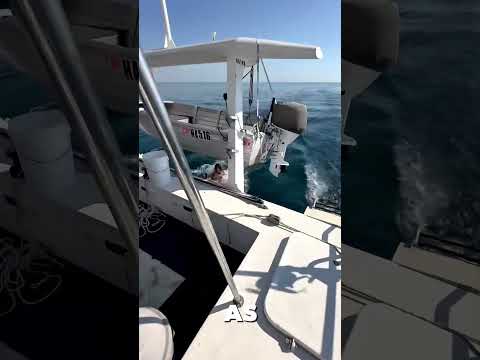 She Swam Under a YACHT… Fearless! 🏊‍♀️🚤🔥 #shorts #yacht #fearless #epic #viral #adrenaline #crazy
