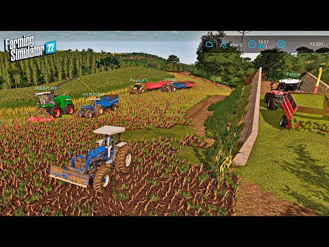 Consoles e pc | Produzindo silagem com a galera| Farming simulator 22