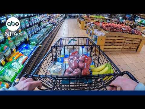 YouTube video thumbnail: Half of American Families Cite Grocery Prices as 'Major Stress'