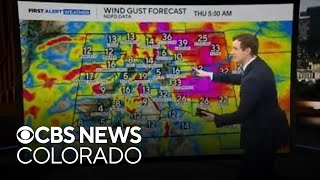 A quick cooldown in Colorado on Thursday