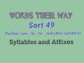 Exploring Number Prefixes in Words Their Way