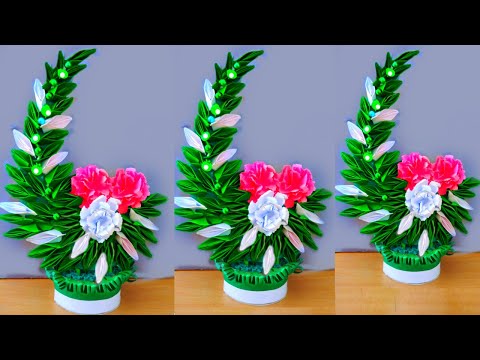 beautiful flower bouquet making with paper / diy flower bouquet