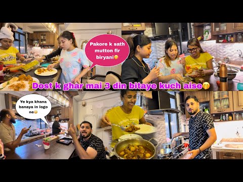 Dost k ghar huyi itni masti🥳 khana adda sath mai bohot kuch🤩