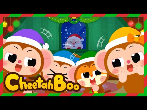 [🎉New] Five Little Monkeys and Christmas  | Christmas Song | Kids Song | #Cheetahboo