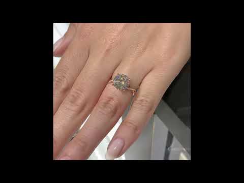 3 ct Round Diamond Braided Band Engagement Ring