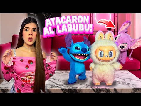 Le PRESENTÉ mi LABUBU GIGANTE a mis ANIMATRÓNICOS de Stitch y Angel y SALIÓ MAL😖 | Ani Cat😻