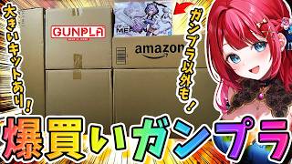 【ガンプラ】実写🌸爆買いガンプラ紹介＆制作🎉今回はちょっといつもと違う！ガンプラ以外も大きいキットもあり！紹介数も多い！【女性実況/プラモ/