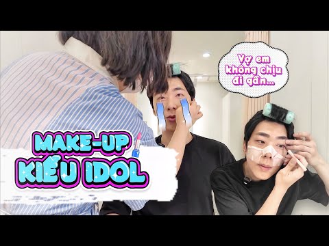 Vợ bảo Hoon "không nam tính" rồi… 😅| Trai Hàn lần đầu học makeup