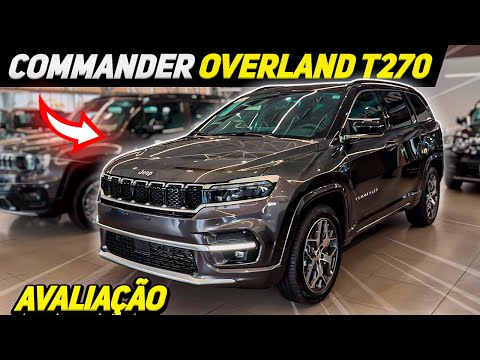 NOVO JEEP COMMANDER OVERLAND 2025 T270 EM DETALHES