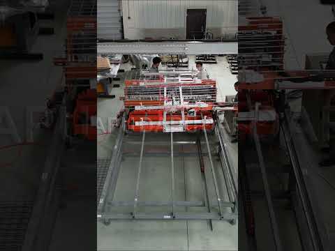 Automatic wire mesh flipping and palletizing