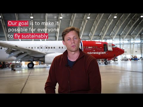 Norwegian's actions for more sustainable air travel