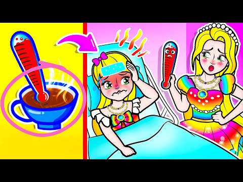 [🐾paper diy🐾] Naughty Rapunzel Daughter Pretends to Be Sick to Get Mommy’s Love - Rapunzel Family