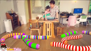 과일 아이스크림 만들기와 수영장 시크릿쥬쥬 키즈카페 놀이 supermarket song nursery rhyme | johny johny