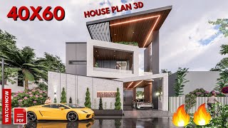 40x60 House plans 3D | 4bhk | DOUBLE HEIGHT MANDIR | 12x18 Meters || DV Studio