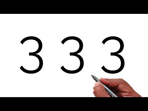 How to draw dog from number 333 | easy dog drawing easy | number drawing video