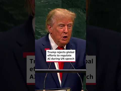 Trump rejects global efforts to regulate AI during UN speech