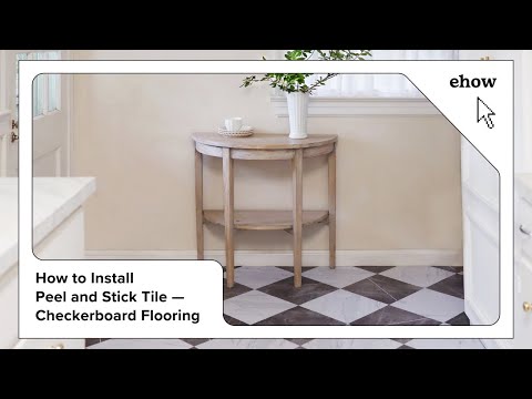 How to Install Peel and Stick Tile — Checkerboard Flooring